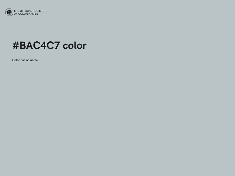 #BAC4C7 color image