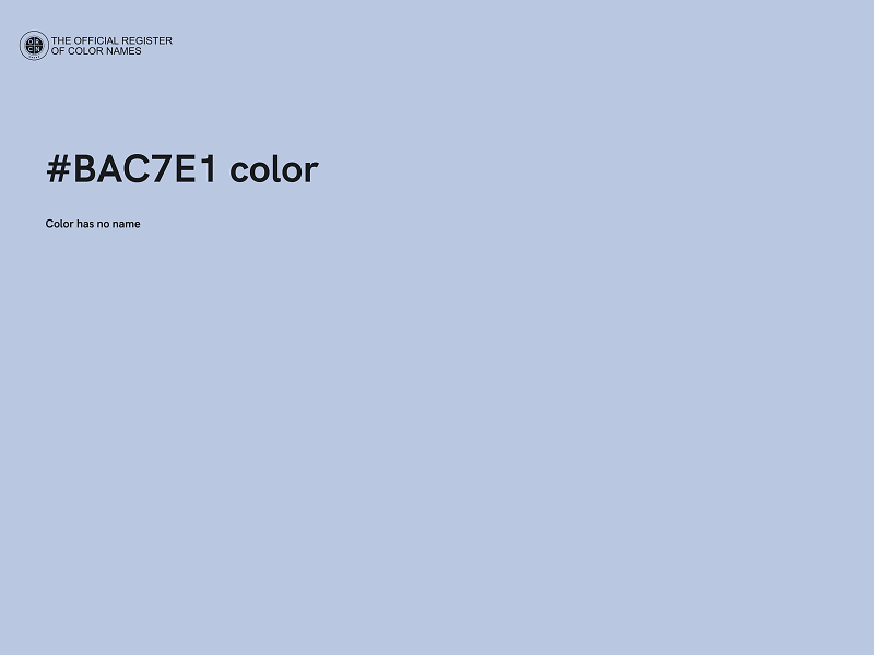 #BAC7E1 color image