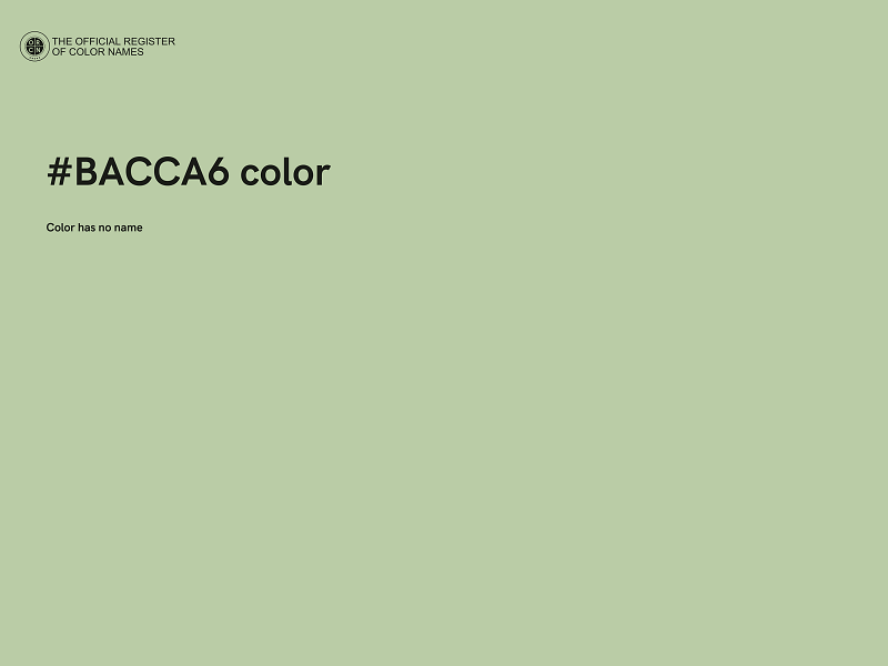 #BACCA6 color image