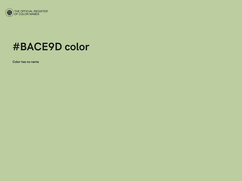 #BACE9D color image