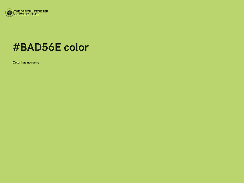 #BAD56E color image