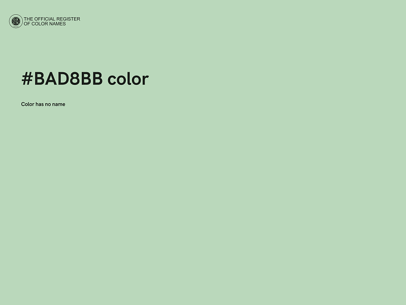 #BAD8BB color image