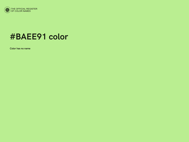 #BAEE91 color image