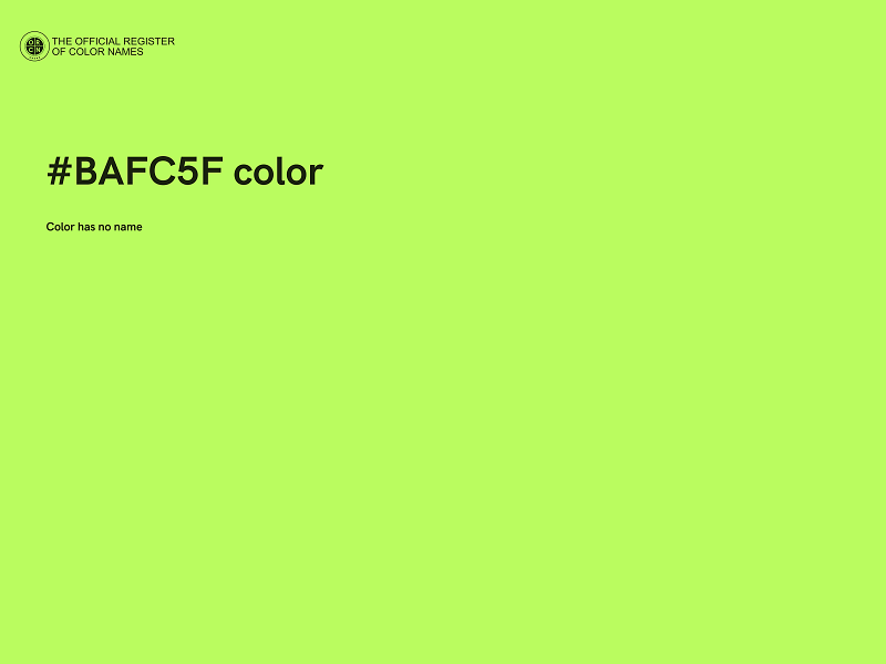 #BAFC5F color image