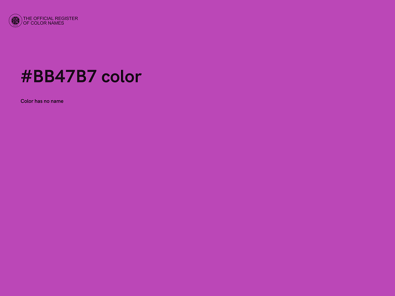 #BB47B7 color image