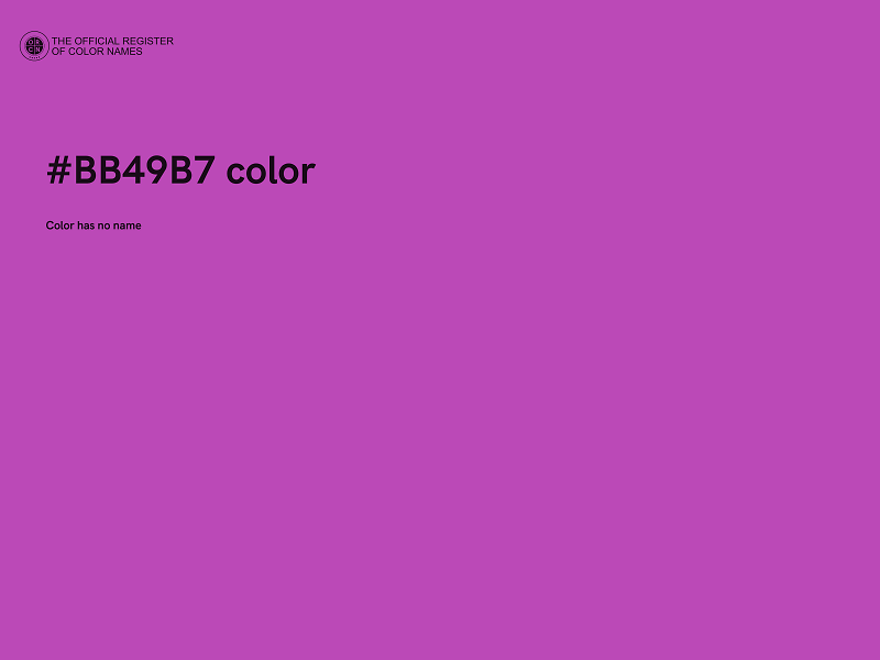 #BB49B7 color image