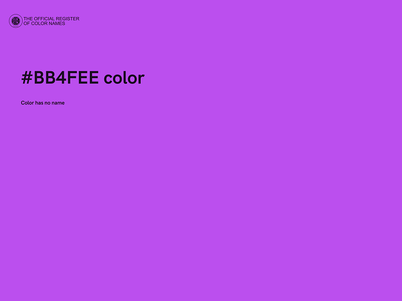 #BB4FEE color image