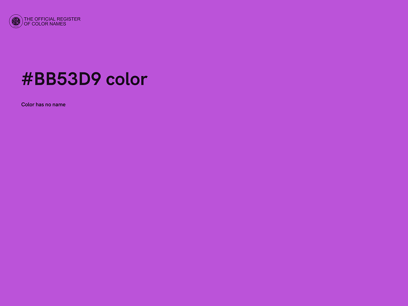 #BB53D9 color image