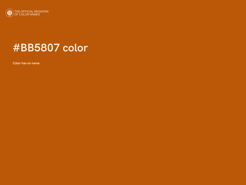 #BB5807 color image