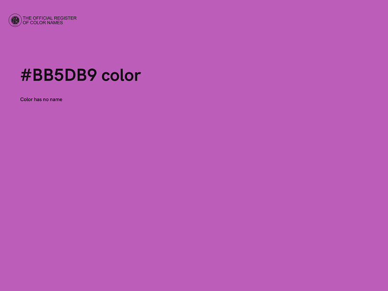 #BB5DB9 color image