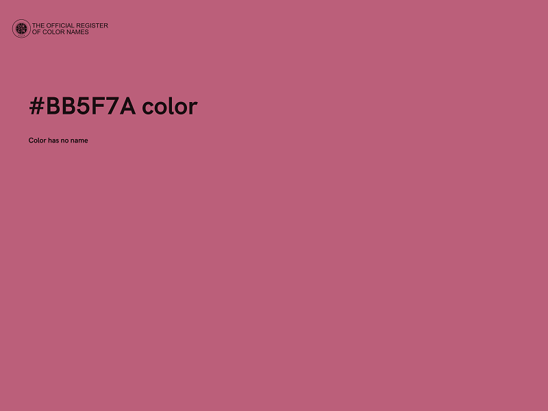 #BB5F7A color image