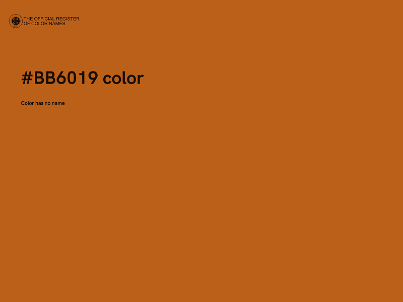 #BB6019 color image