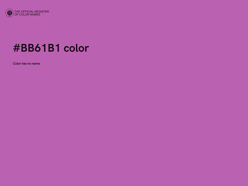 #BB61B1 color image