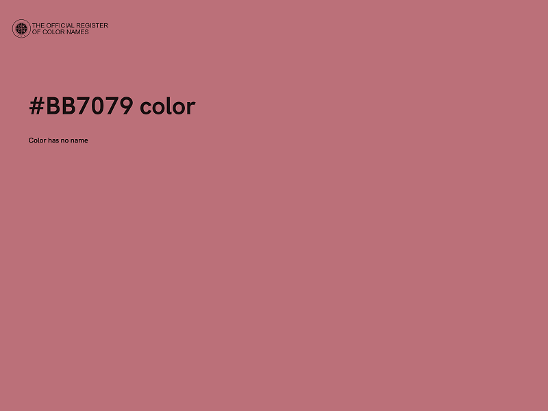 #BB7079 color image