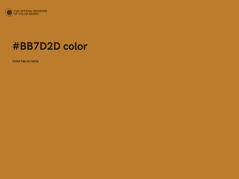 #BB7D2D color image