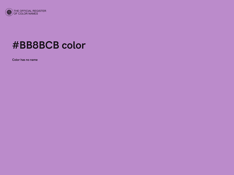 #BB8BCB color image