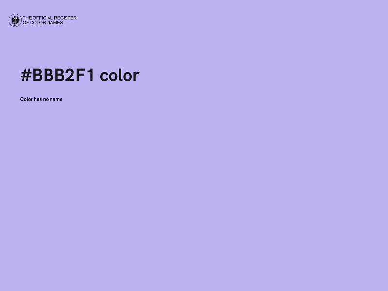 #BBB2F1 color image