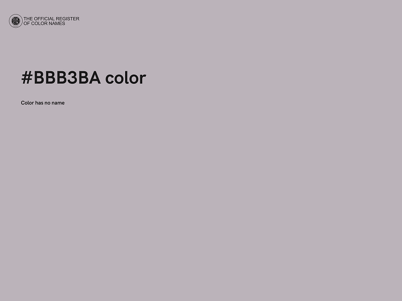 #BBB3BA color image