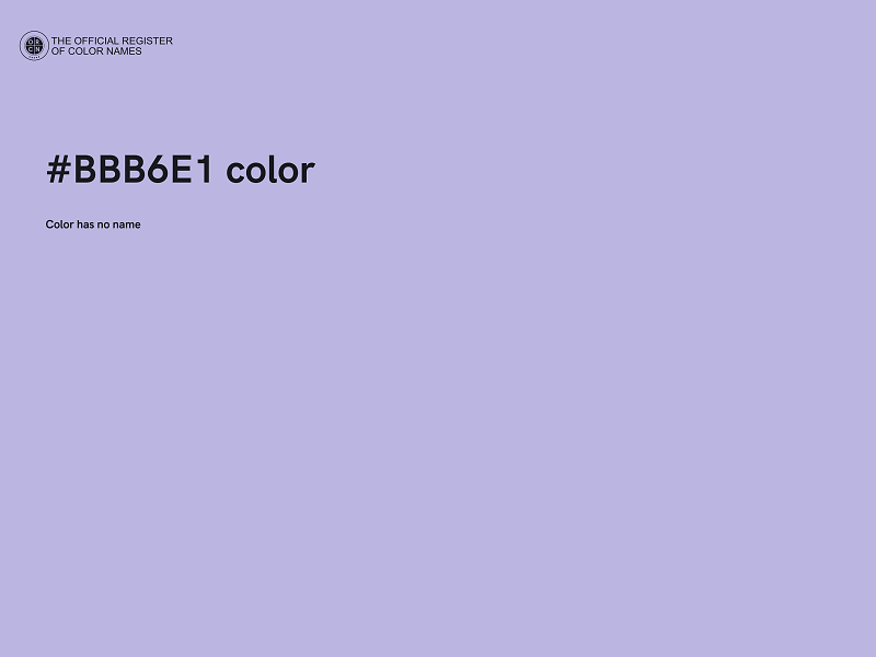 #BBB6E1 color image