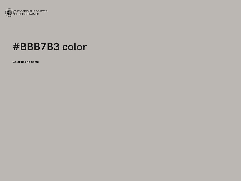 #BBB7B3 color image