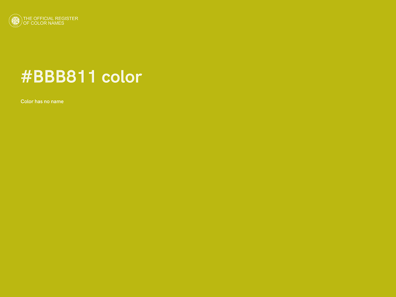 #BBB811 color image