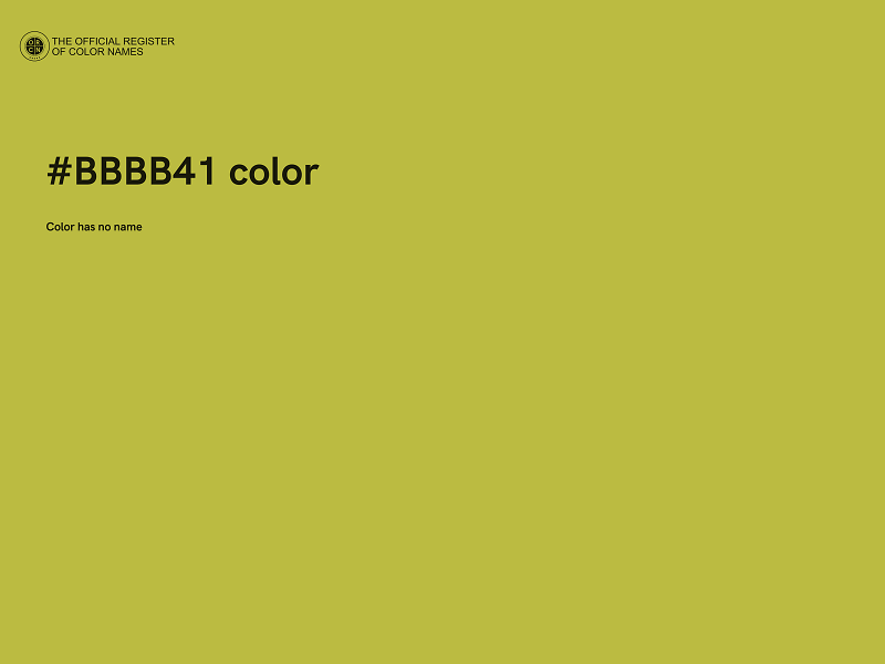 #BBBB41 color image