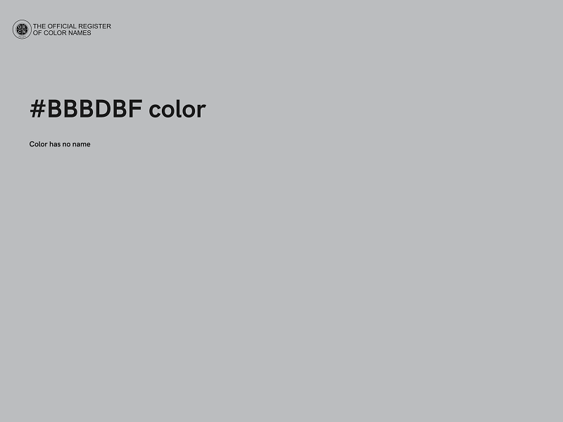 #BBBDBF color image