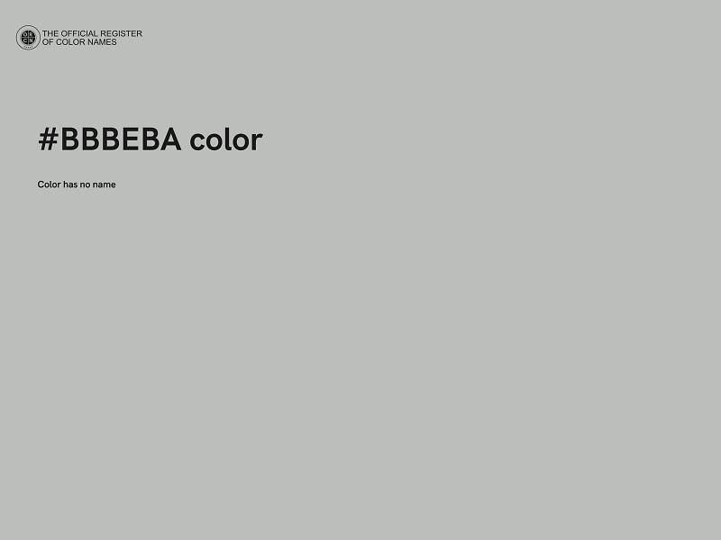 #BBBEBA color image