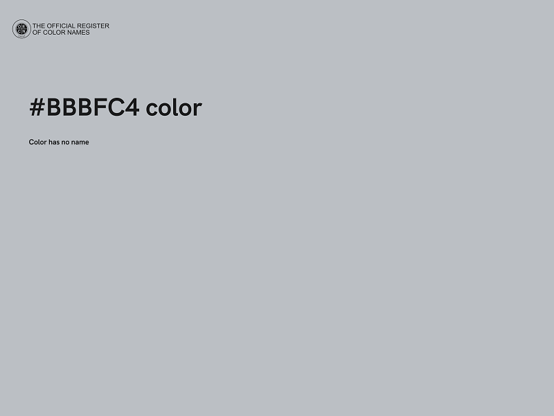 #BBBFC4 color image