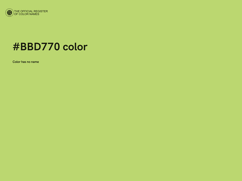 #BBD770 color image