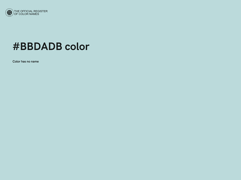 #BBDADB color image