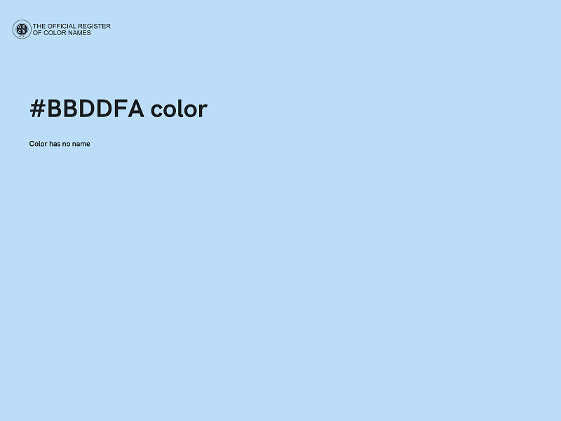 #BBDDFA color image