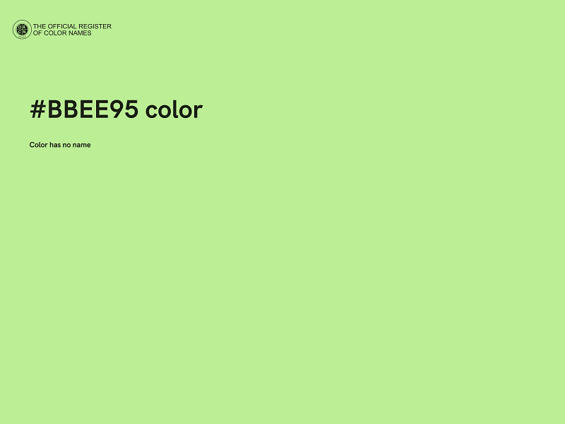 #BBEE95 color image