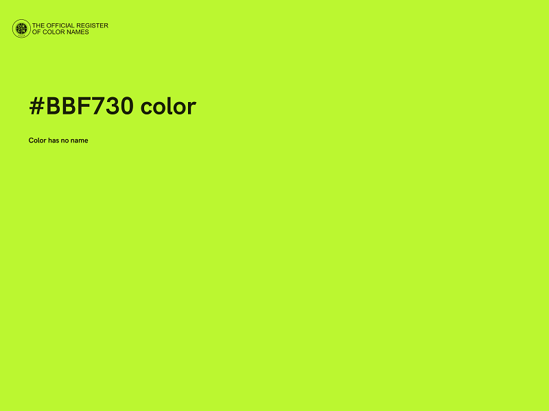 #BBF730 color image