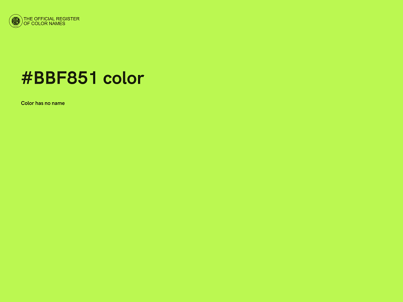 #BBF851 color image