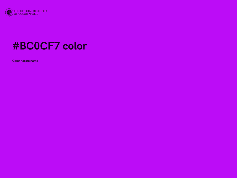 #BC0CF7 color image