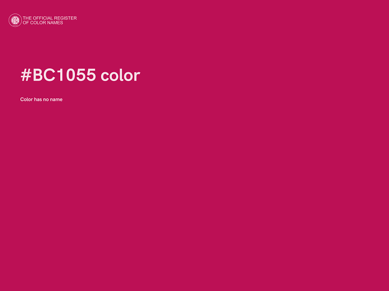 #BC1055 color image