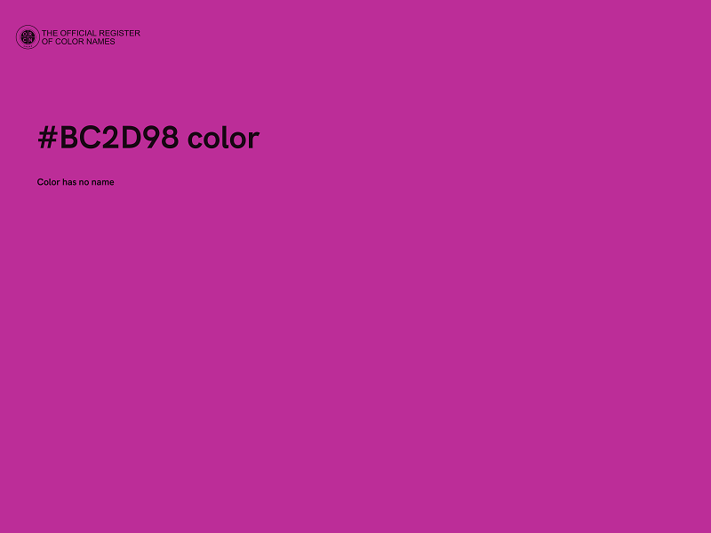 #BC2D98 color image