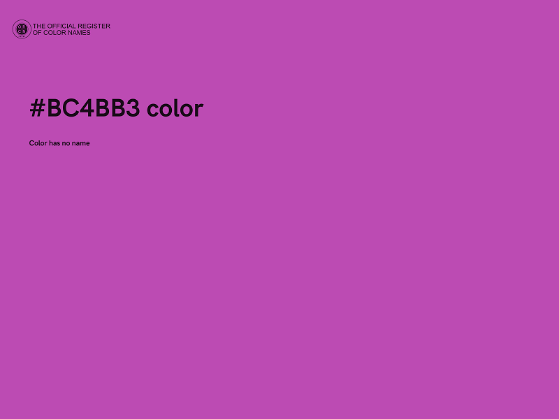 #BC4BB3 color image