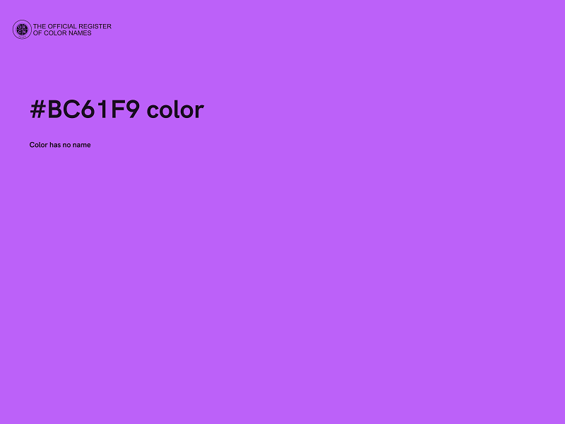 #BC61F9 color image