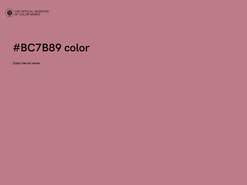 #BC7B89 color image