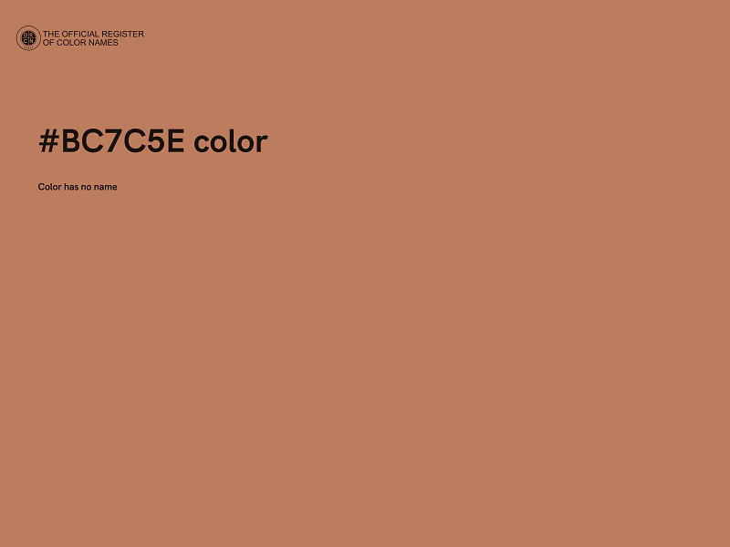 #BC7C5E color image