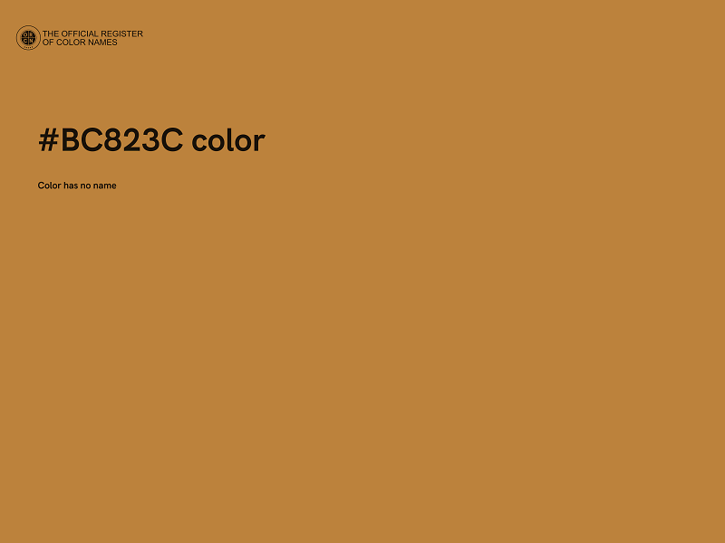 #BC823C color image