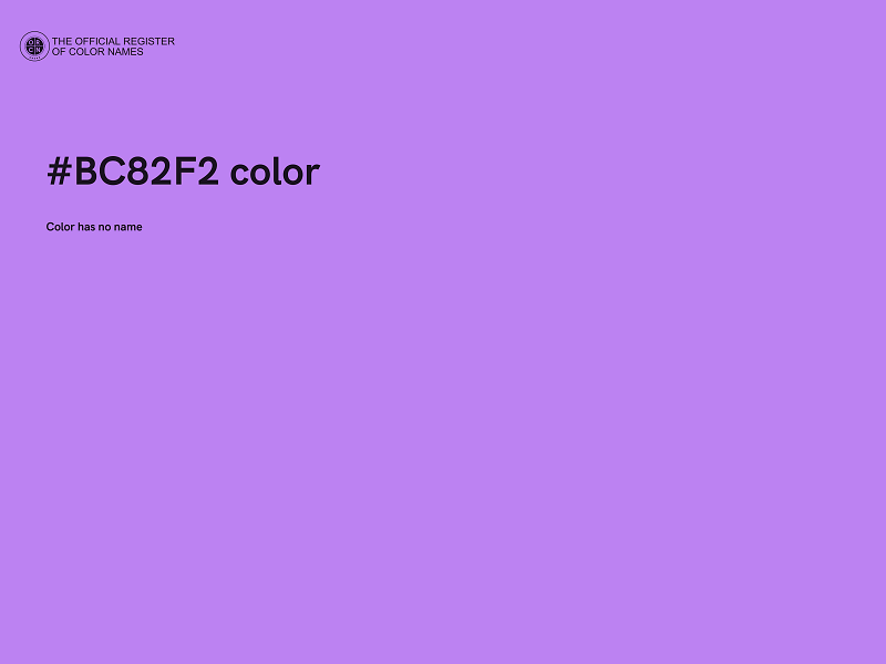 #BC82F2 color image