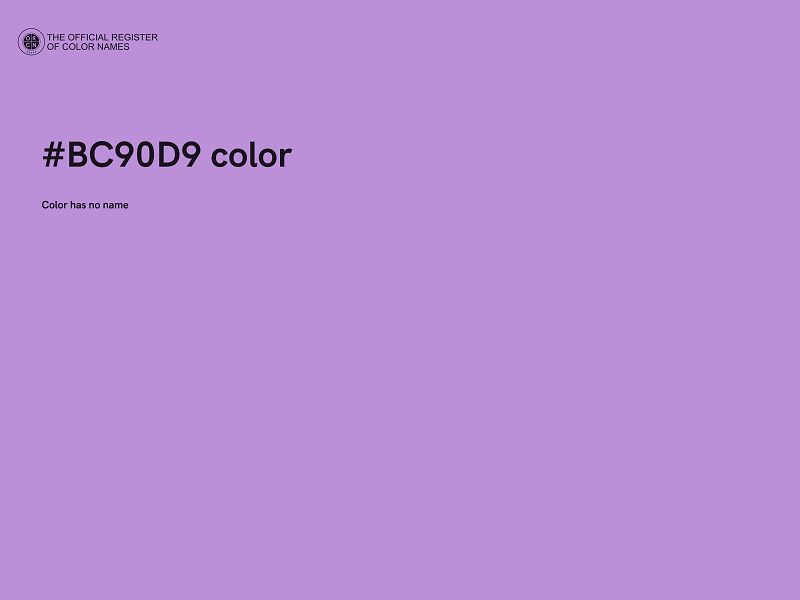 #BC90D9 color image