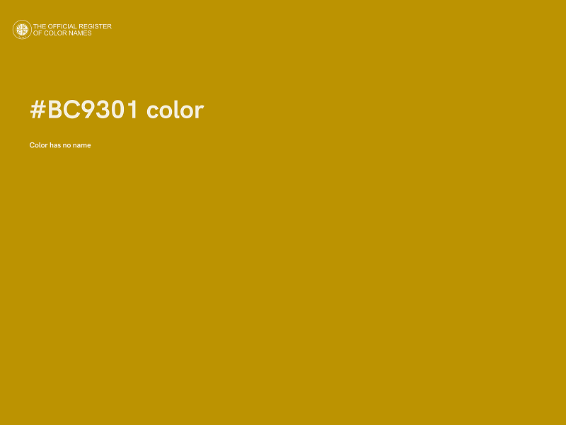 #BC9301 color image