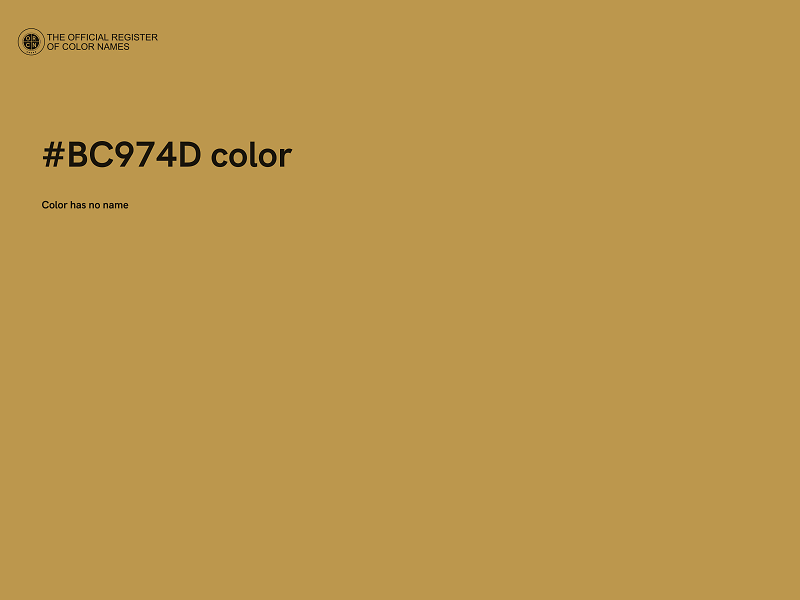 #BC974D color image