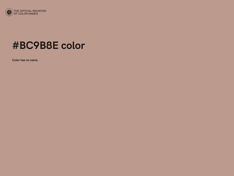 #BC9B8E color image