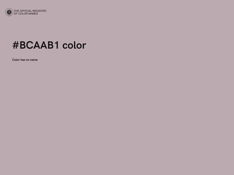 #BCAAB1 color image