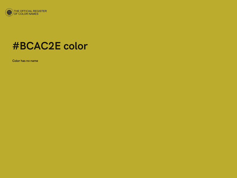 #BCAC2E color image